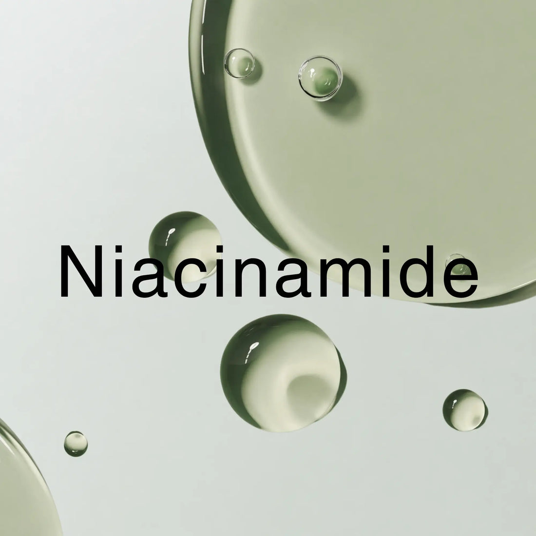Niacinamide skincare ingredient texture – vitamin B3 serum for hydration, pore refining and brightening skin